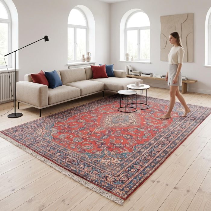 handgeknüpfter Orienteppich Scherkat aus Persien Maß 313x207 cm