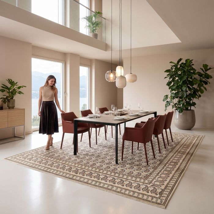 handgeknüpfter Orienteppich Keschan aus Persien Maß 405x310 cm