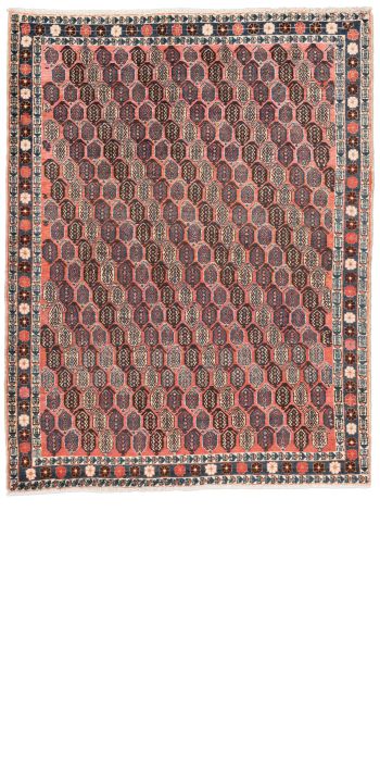 Bild von Afschar aus Persien in der Größe 174 x 133 cm