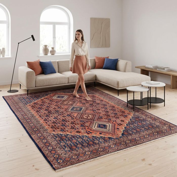 handgeknüpfter Orienteppich Aliabad aus Persien Maß 290x197 cm