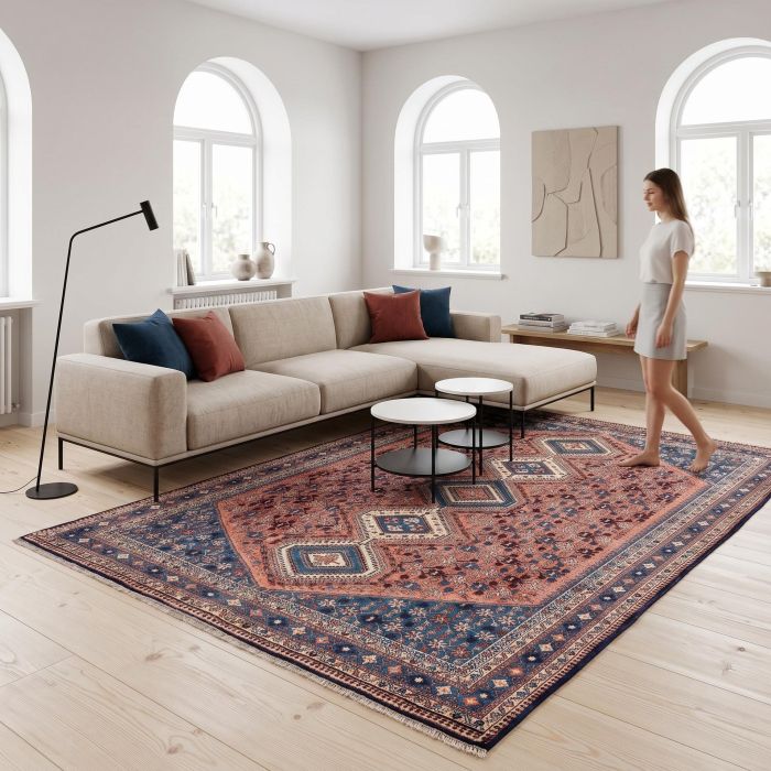 handgeknüpfter Orienteppich Aliabad aus Persien Maß 293x203 cm