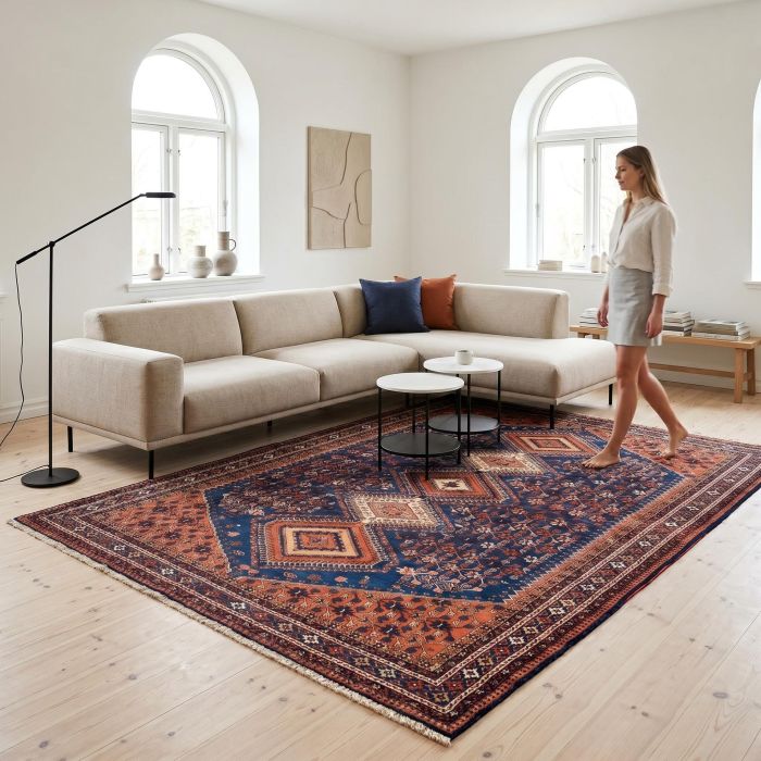 handgeknüpfter Orienteppich Aliabad aus Persien Maß 295x210 cm