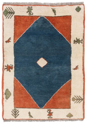 Bild von Gabbeh aus Persien in der Größe 156 x 107 cm