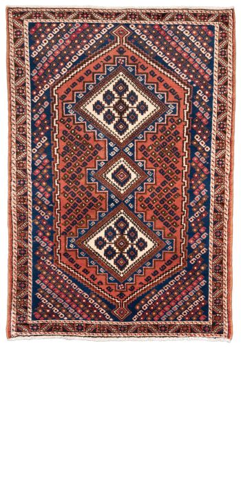 Bild von Afschar aus Persien in der Größe 173 x 117 cm