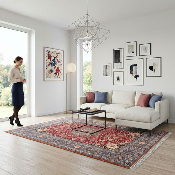 handgeknüpfter Orienteppich Essfahan aus Persien Maß 232x148 cm