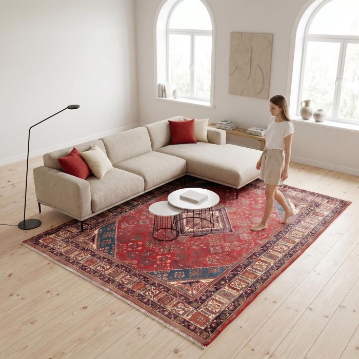 handgeknüpfter Orienteppich Mortschekord aus Persien Maß 344x246 cm
