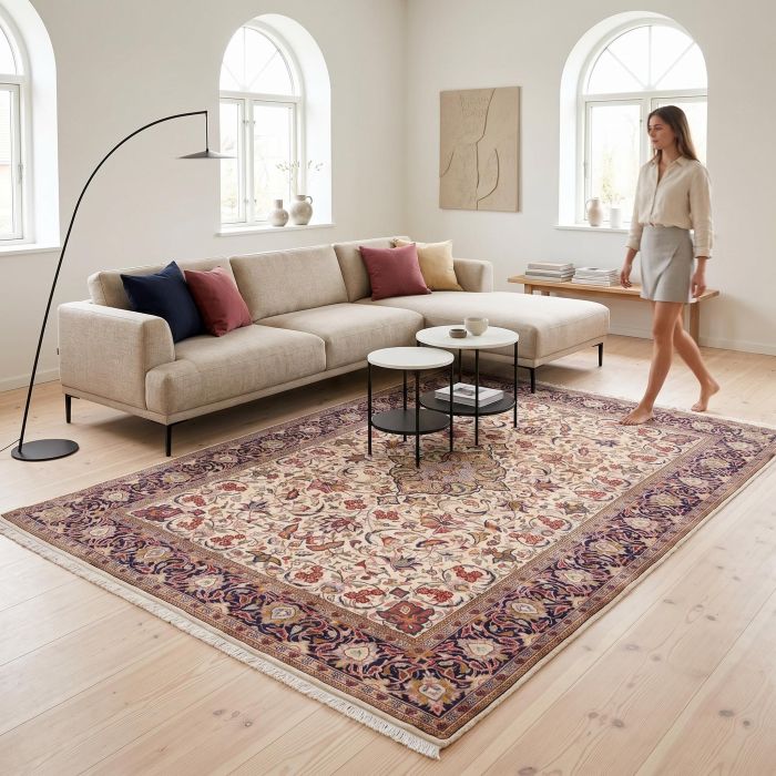 handgeknüpfter Orienteppich Sarough aus Persien Maß 290x210 cm