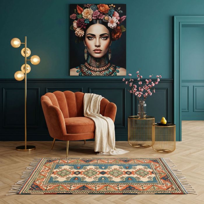 handgeknüpfter Orienteppich Bergamo aus Türkei Maß 132x97 cm