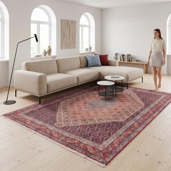 handgeknüpfter Orienteppich Sanandaj aus Persien Maß 305x197 cm