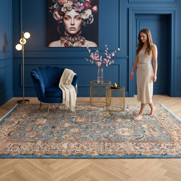 handgeknüpfter Orienteppich Kaschmar aus Persien Maß 300x197 cm