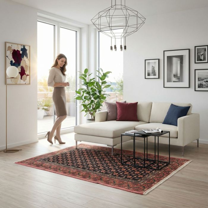 handgeknüpfter Orienteppich Gotschan aus Persien Maß 171x132 cm