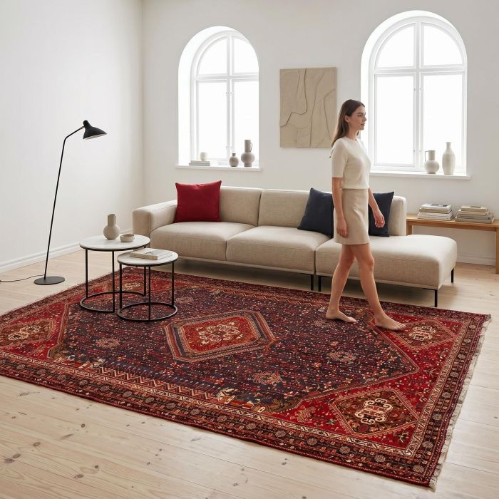 handgeknüpfter Orienteppich Gaschgai aus Persien Maß 293x214 cm