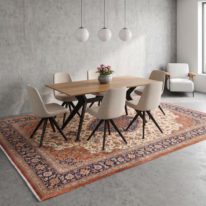 handgeknüpfter Orienteppich Ghom aus Persien Maß 352x252 cm
