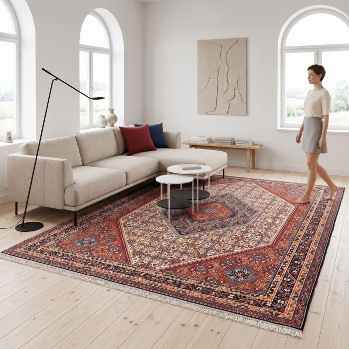 handgeknüpfter Orienteppich Kaschkuli aus Persien Maß 299x204 cm