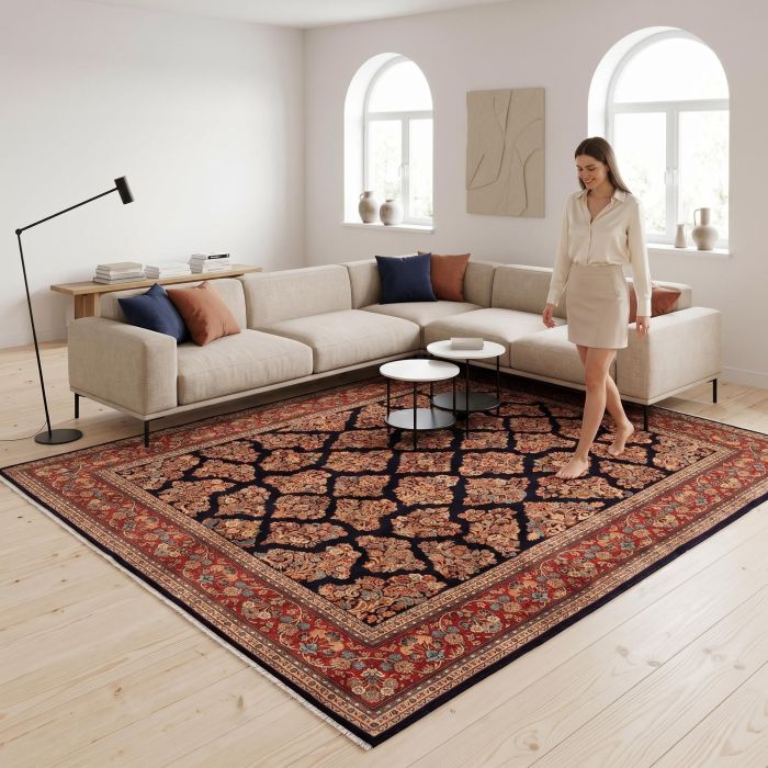 handgeknüpfter Orienteppich Sarough aus Persien Maß 293x245 cm