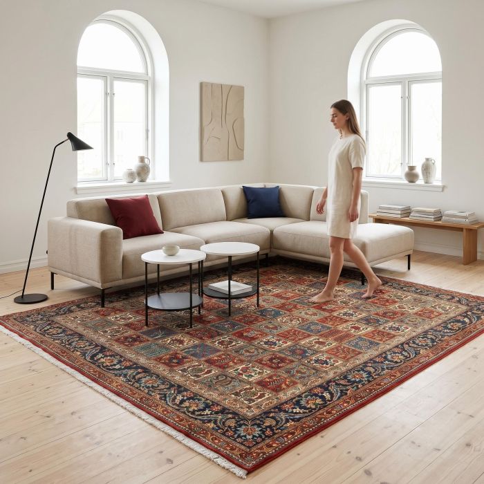 handgeknüpfter Orienteppich Bachtiar aus Persien Maß 300x257 cm