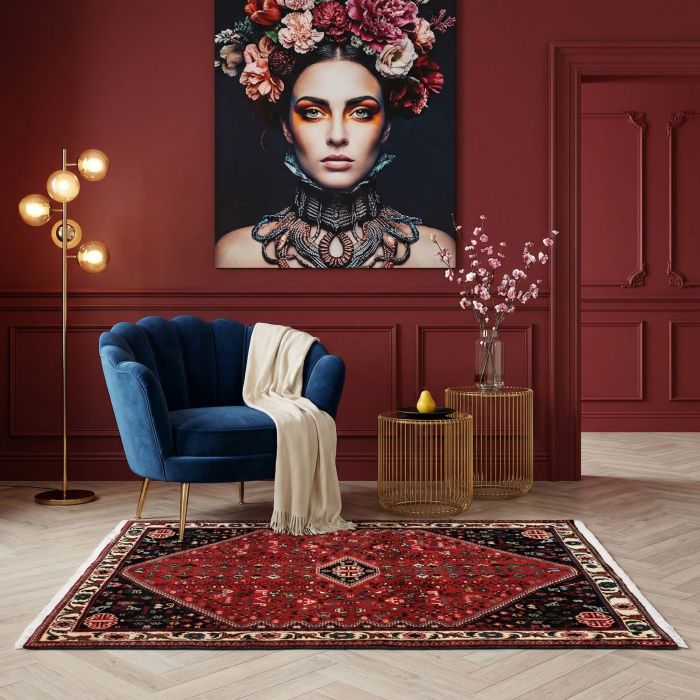 handgeknüpfter Orienteppich Abadeh aus Persien Maß 151x101 cm