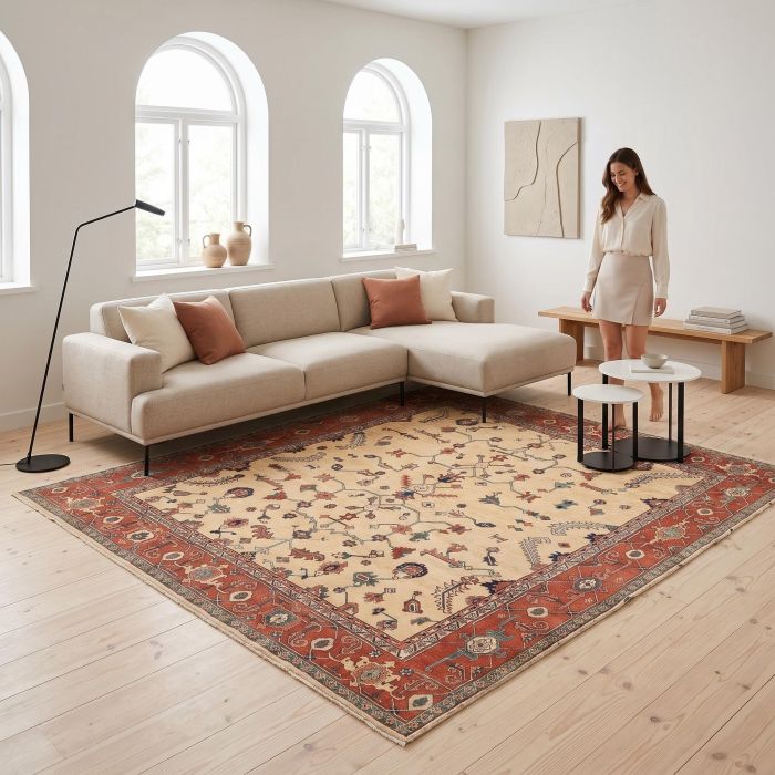 handgeknüpfter Orienteppich Ghadimi aus Persien Maß 293x262 cm