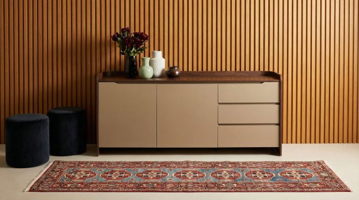 handgeknüpfter Orienteppich Ghadimi aus Persien Maß 275x82 cm