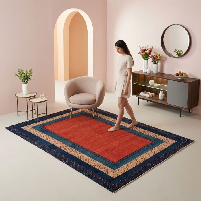 handgeknüpfter Orienteppich Kashkulibaft aus Persien Maß 246x172 cm