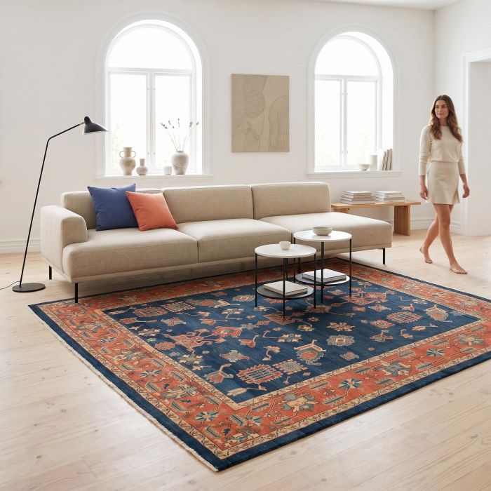 handgeknüpfter Orienteppich Ghadimi aus Persien Maß 301x255 cm