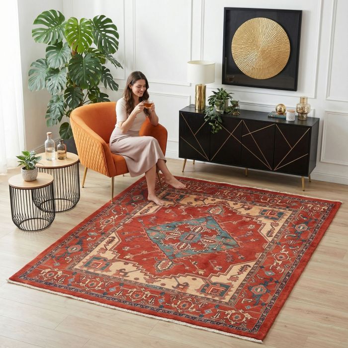 handgeknüpfter Orienteppich Ghadimi aus Persien Maß 210x180 cm