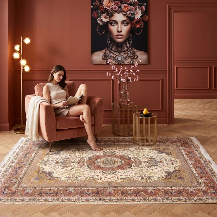 handgeknüpfter Orienteppich Täbriz aus Persien Maß 302x197 cm
