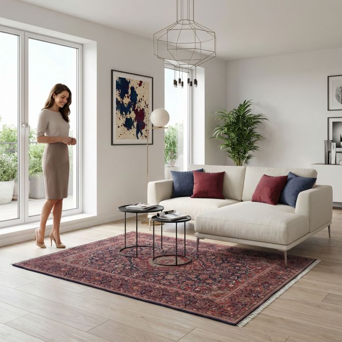 handgeknüpfter Orienteppich Keschan aus Persien Maß 200x137 cm