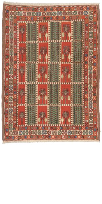 Bild von Afschar-Tabii aus Persien in der Größe 165 x 121 cm