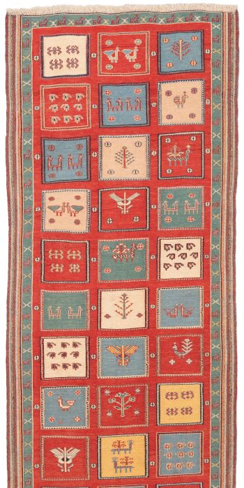 Bild von Afschar-Tabii aus Persien in der Größe 286 x 97 cm