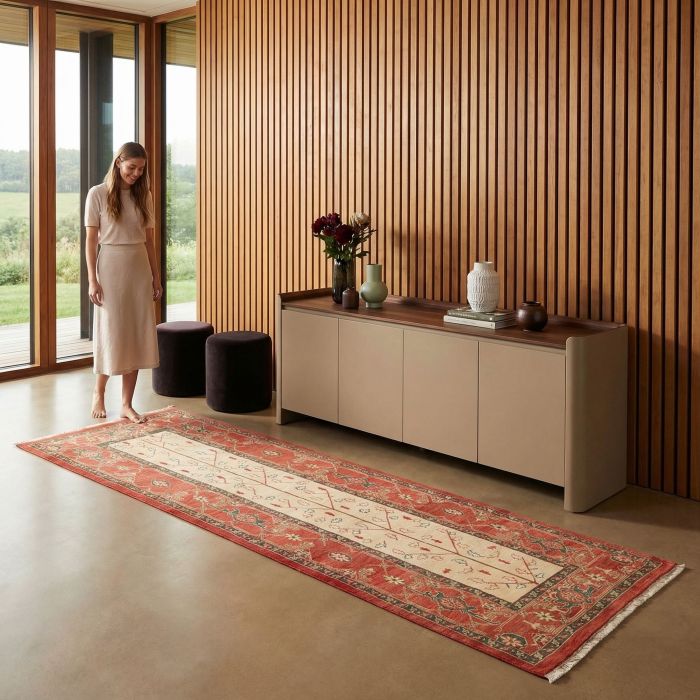 handgeknüpfter Orienteppich Ghadimi aus Persien Maß 267x88 cm