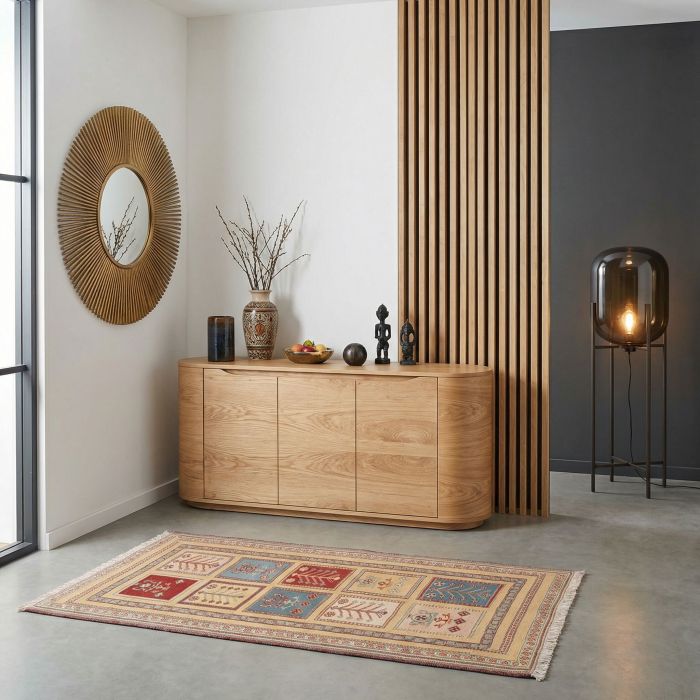 handgewebter Sumackkelim Afschar-Tabii aus Persien Maß 147x98 cm