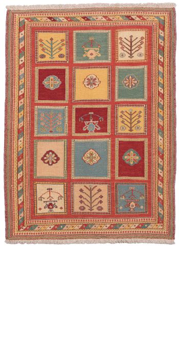 Bild von Afschar-Tabii aus Persien in der Größe 140 x 104 cm