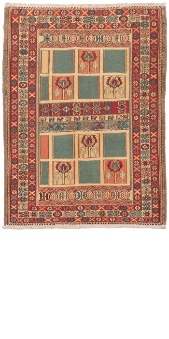 Bild von Afschar-Tabii aus Persien in der Größe 162 x 123 cm