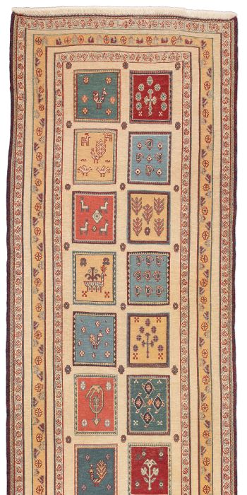 Bild von Afschar-Tabii aus Persien in der Größe 261 x 83 cm