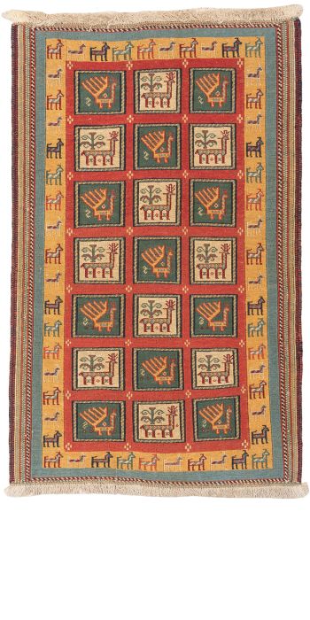 Bild von Afschar-Tabii aus Persien in der Größe 119 x 76 cm