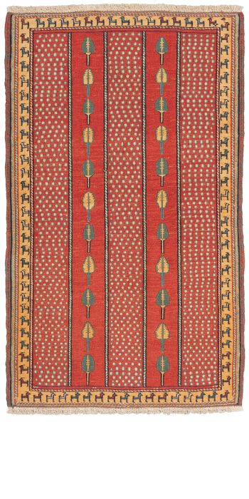 Bild von Afschar-Tabii aus Persien in der Größe 120 x 73 cm