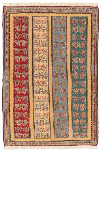 Bild von Afschar-Tabii aus Persien in der Größe 175 x 120 cm