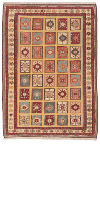 Bild von Afschar-Tabii aus Persien in der Größe 207 x 144 cm