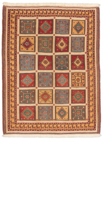 Bild von Afschar-Tabii aus Persien in der Größe 134 x 101 cm