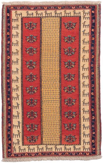 Bild von Afschar-Tabii aus Persien in der Größe 126 x 82 cm