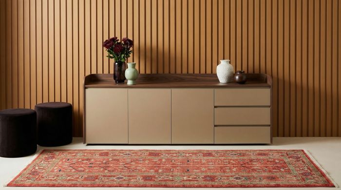 handgeknüpfter Orienteppich Ghadimi aus Persien Maß 261x83 cm