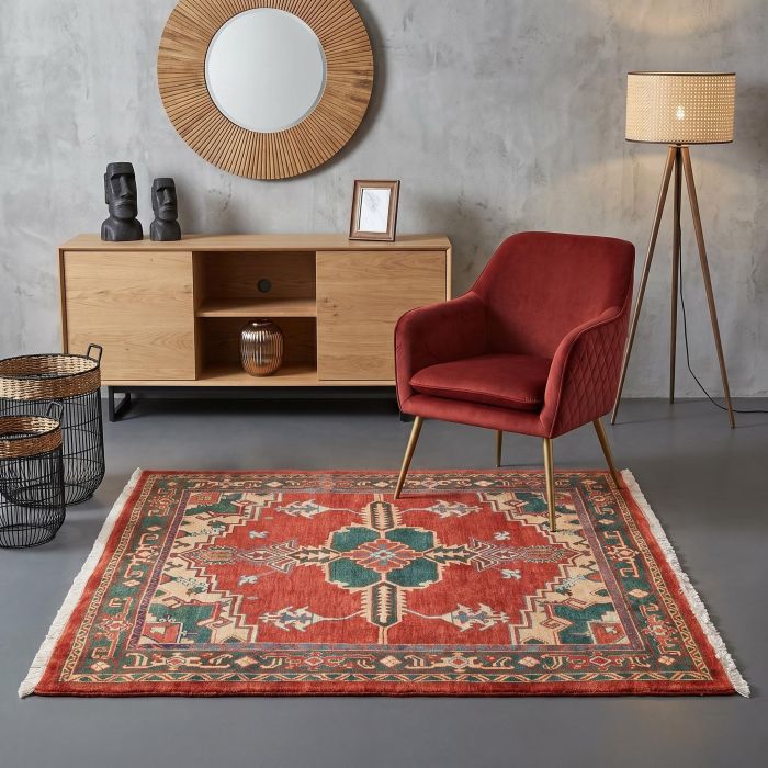 handgeknüpfter Orienteppich Ghadimi aus Persien Maß 140x136 cm