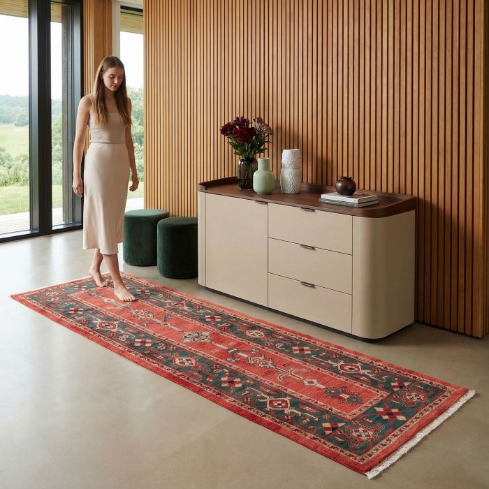 handgeknüpfter Orienteppich Ghadimi aus Persien Maß 312x97 cm