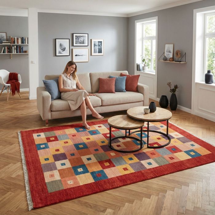 handgeknüpfter Orienteppich Amalehbaft aus Persien Maß 292x210 cm