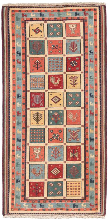 Bild von Afschar-Tabii aus Persien in der Größe 156 x 77 cm