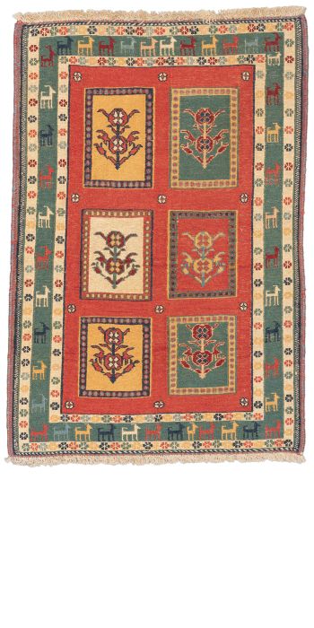 Bild von Afschar-Tabii aus Persien in der Größe 113 x 77 cm