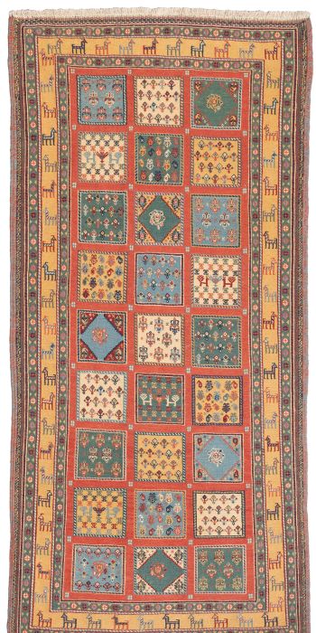 Bild von Afschar-Tabii aus Persien in der Größe 202 x 97 cm