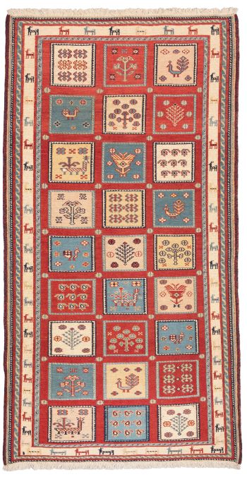 Bild von Afschar-Tabii aus Persien in der Größe 191 x 100 cm