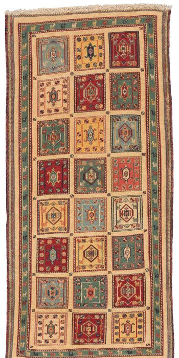 Bild von Afschar-Tabii aus Persien in der Größe 203 x 97 cm